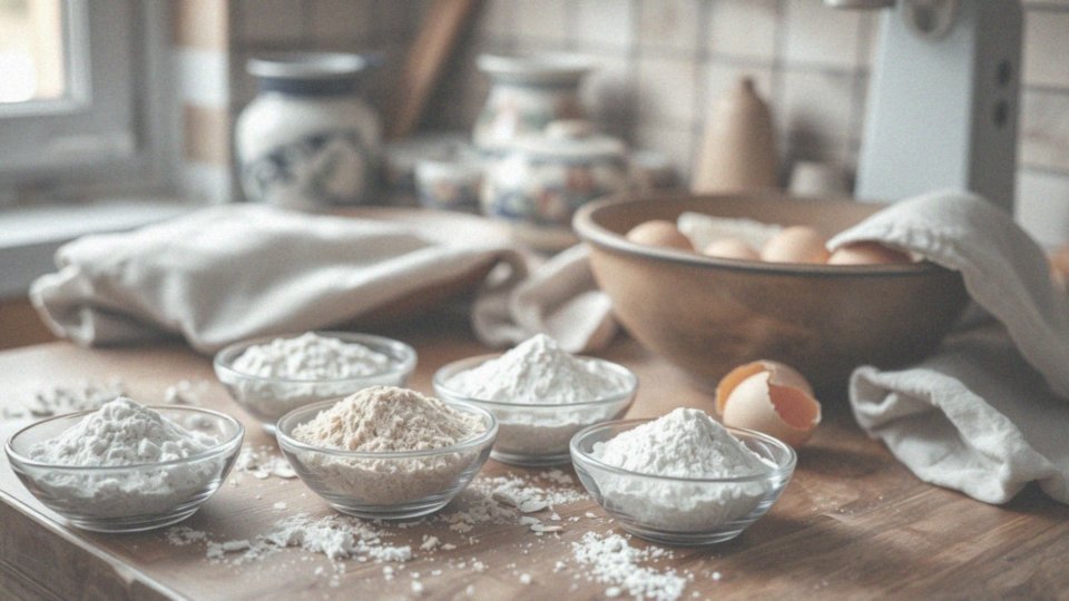 Jakie mąki można wykorzystać w ciastach bezglutenowych z babką jajowatą?