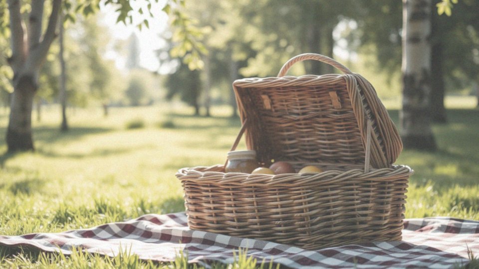 Jakie funkcje ma zamykana klapa w koszu na piknik?